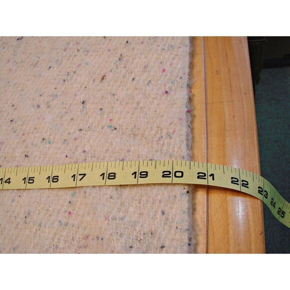 Lemon Wrap Poncho Shawl Scarf Fringe Off White Soft Knitted Cozy Warm One Size - Picture 9 of 11